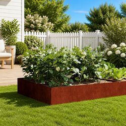 100x100x41 cm Corten Steel Raised Bed Planter Specifications