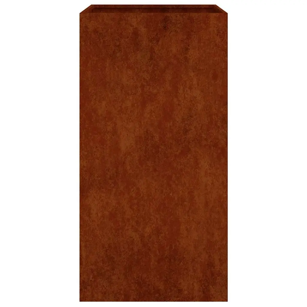 Corten Steel Planter Box 40x40x80 cm Raised Garden Bed Weathering Steel Outdoor
