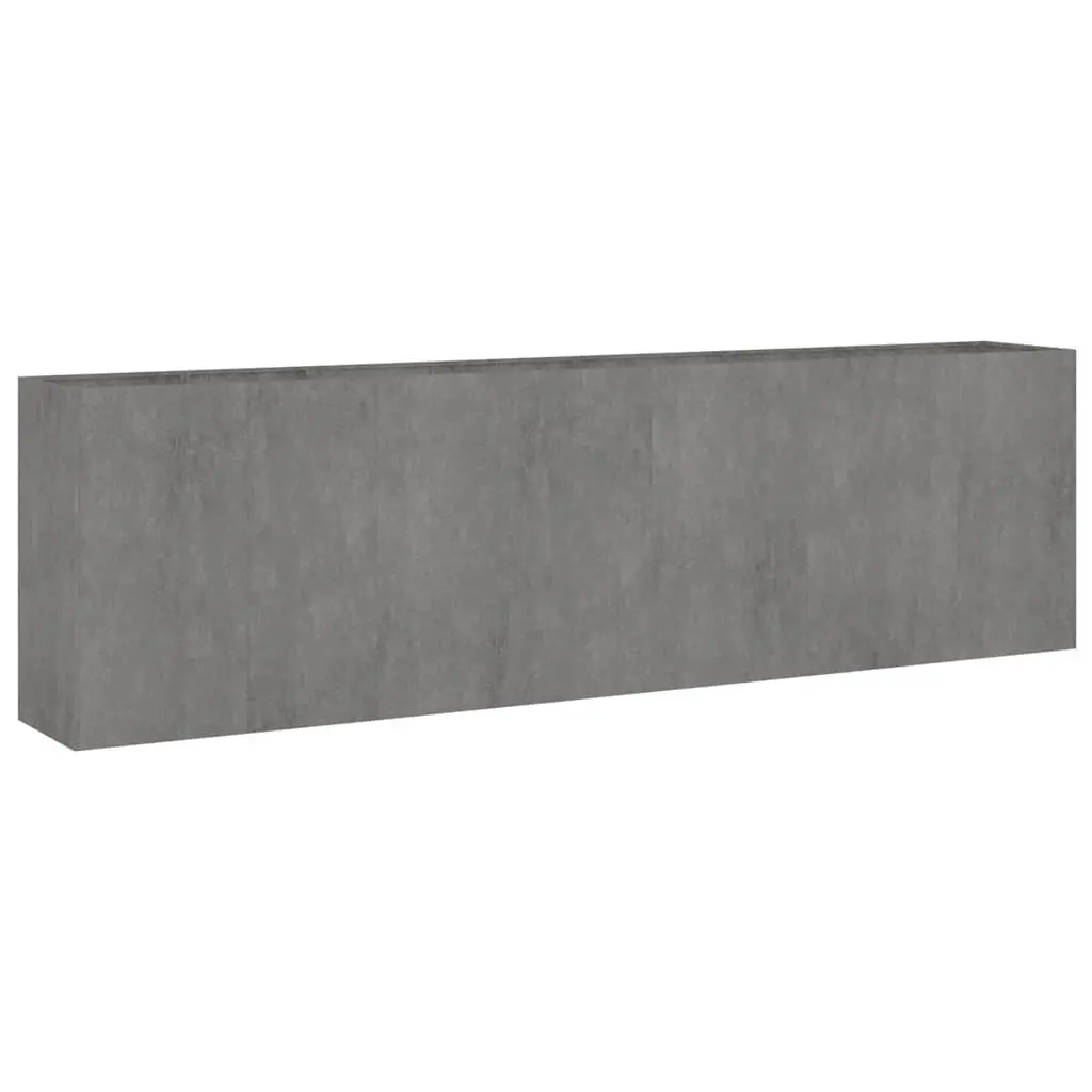 Garden Raised Bed Planter Outdoor Vegetable 280x40x80 cm Brown Weathering Steel