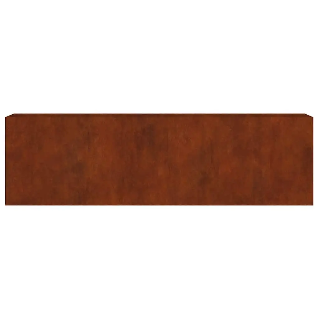 Garden Raised Bed Planter Outdoor Vegetable 280x40x80 cm Brown Weathering Steel