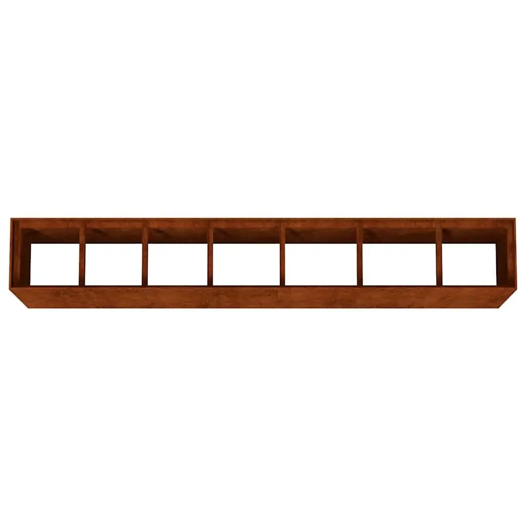Garden Raised Bed Planter Outdoor Vegetable 280x40x80 cm Brown Weathering Steel