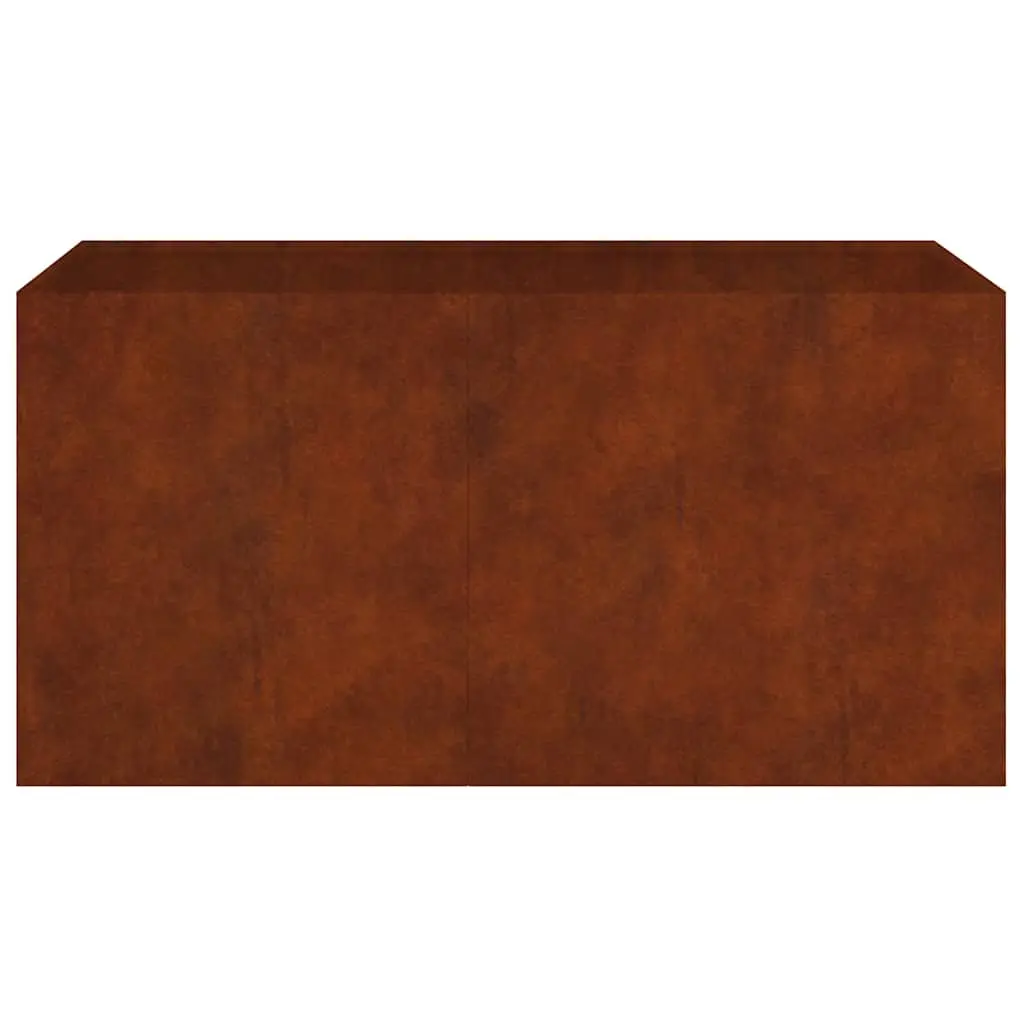 Corten Steel Planter Outdoor Garden Bed 80x40x40 cm Flower Box