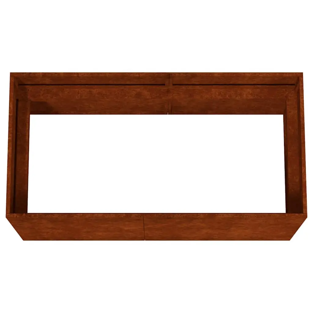 Corten Steel Planter Outdoor Garden Bed 80x40x40 cm Flower Box
