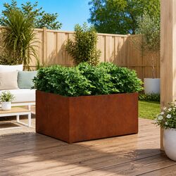 Specifications of Corten Steel Raised Garden Bed 80x80x40cm