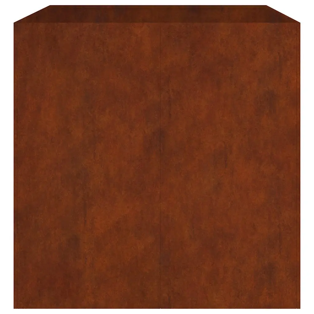 Corten Steel Planter 80x80x80 cm Raised Garden Bed Flower Box Outdoor Patio