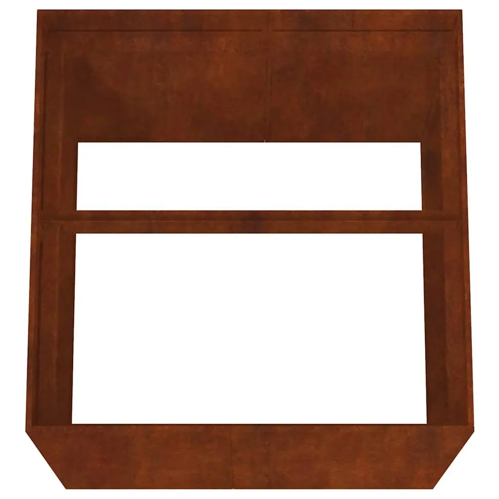 Corten Steel Planter 80x80x80 cm Raised Garden Bed Flower Box Outdoor Patio