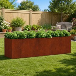 Specifications of Corten Steel Raised Garden Bed 280x80x80