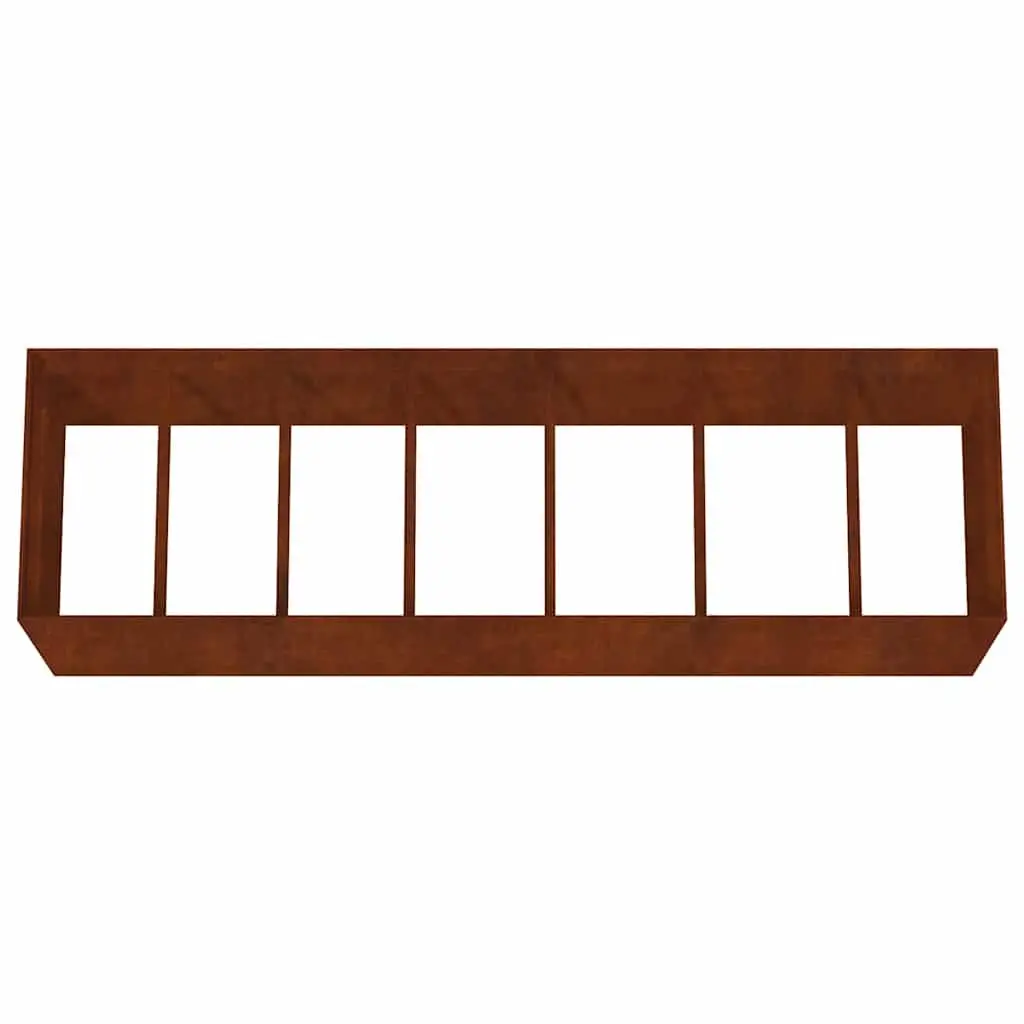 Corten Steel Raised Garden Bed 280x80x80