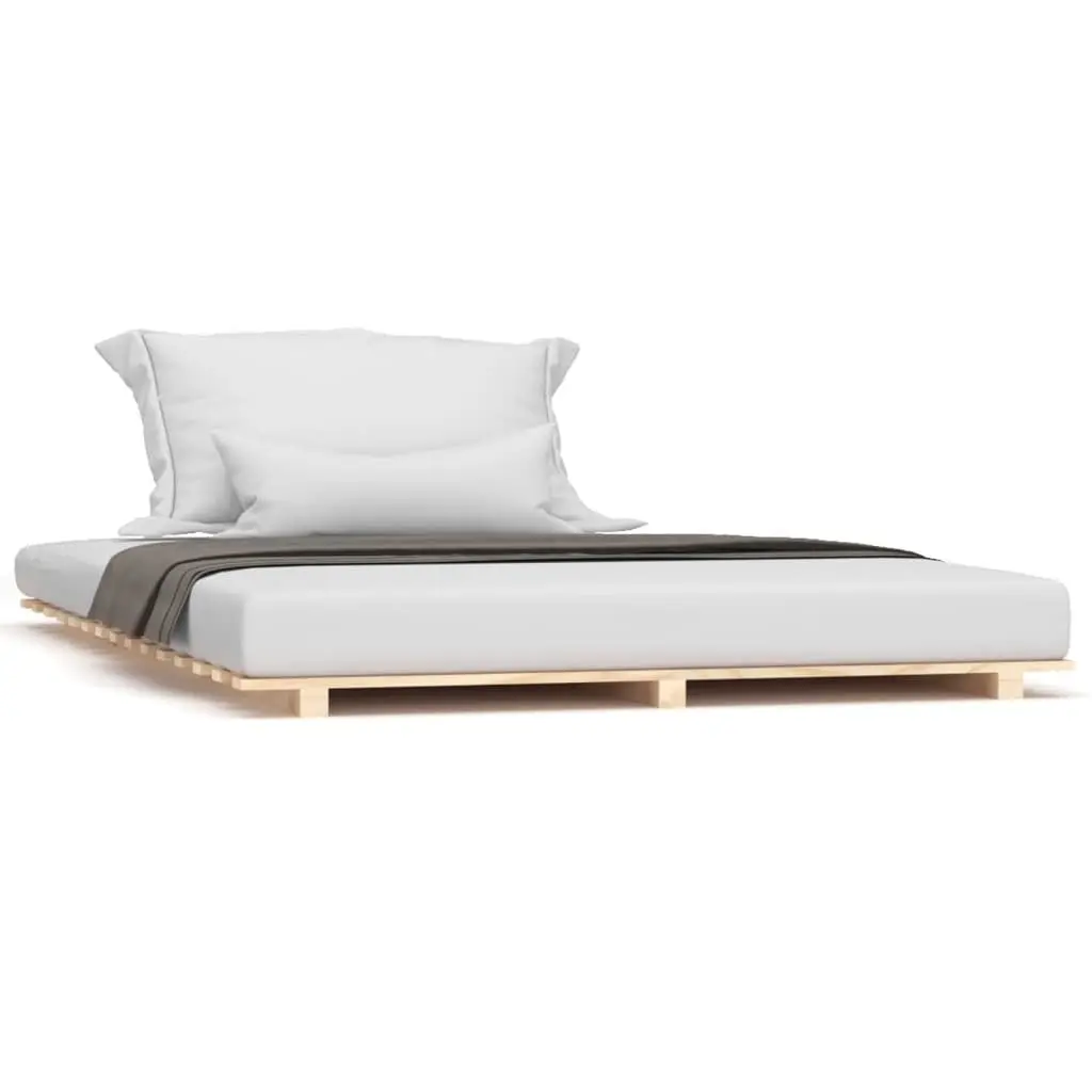 Solid Pine Bed Frame 135x190 cm