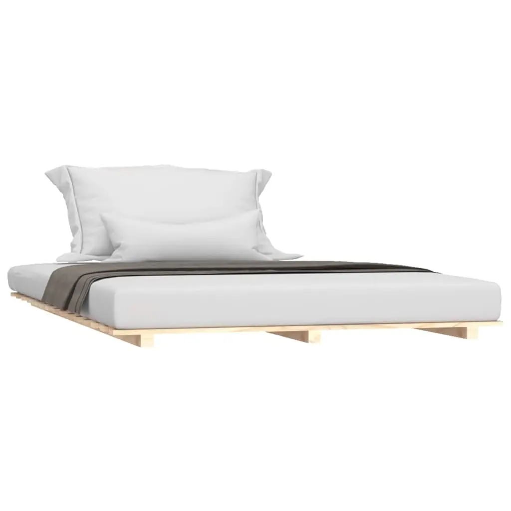 Solid Pine Bed Frame 135x190 cm