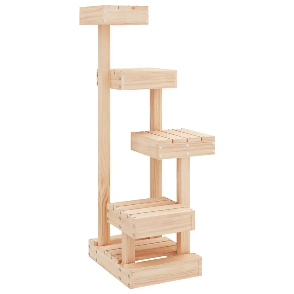Cat Tree 4 Platform Multi Level Wooden Pet Furniture Climbing Perch Scratching