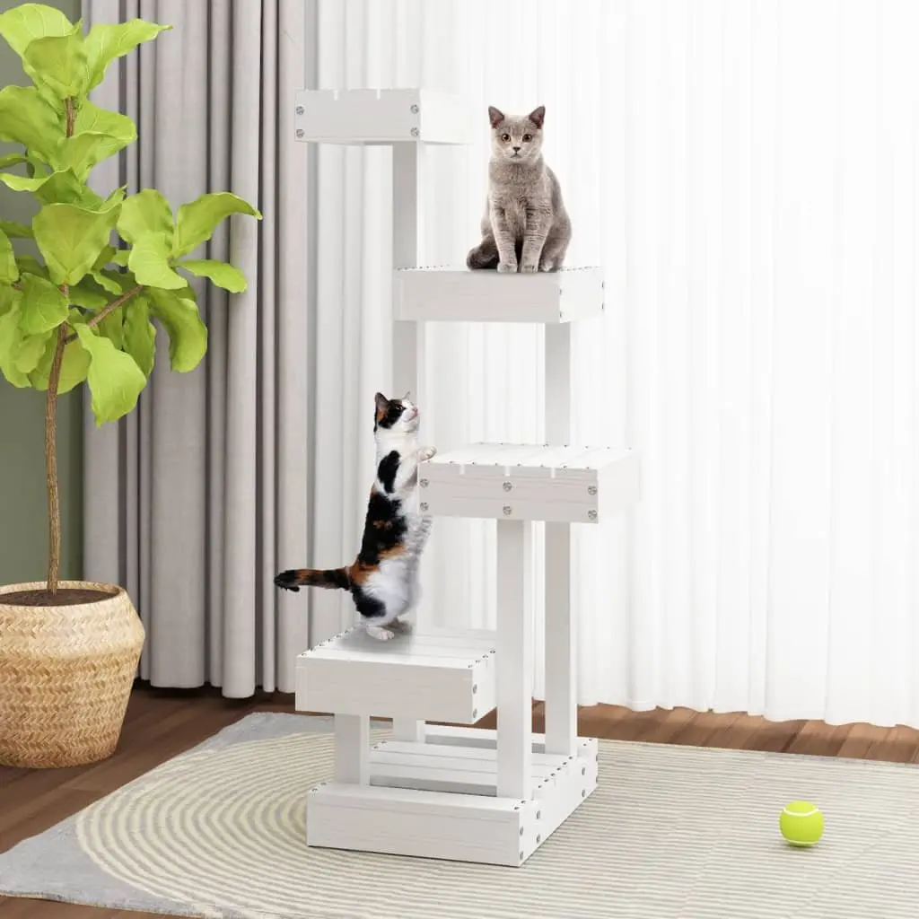 White Multi-Level Cat Tree