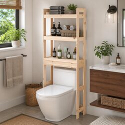 Specifications of 3-Shelf Toilet Rack 63x26x171 cm