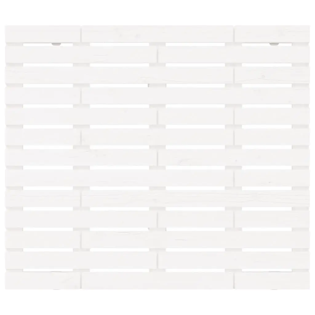 Wall Headboard Bedroom 96cm White Solid Pine Wood
