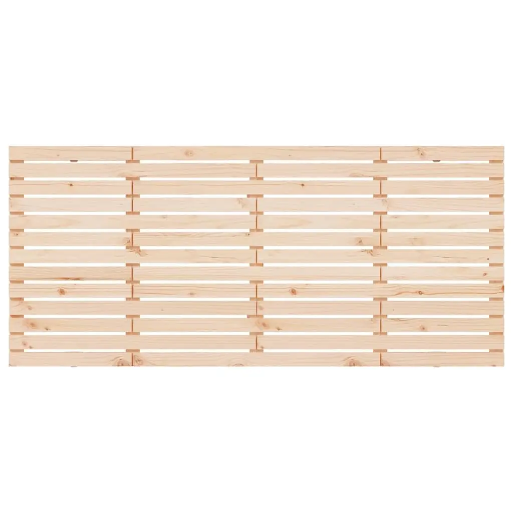 Wall Headboard 156cm Solid Pine Wood Bedroom Bed Header Mount Brown