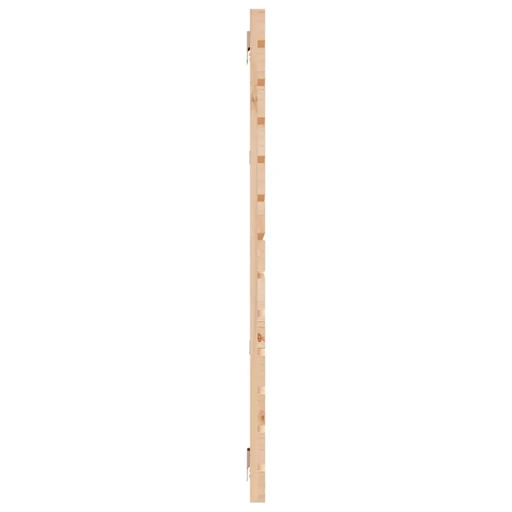 Wall Headboard 156cm Solid Pine Wood Bedroom Bed Header Mount Brown