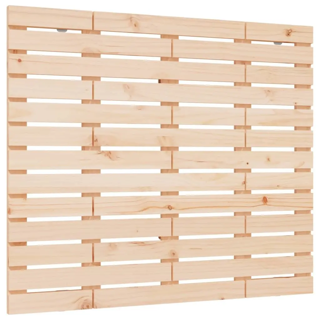 Wall Headboard Bedroom 141cm Solid Pine Wood Brown