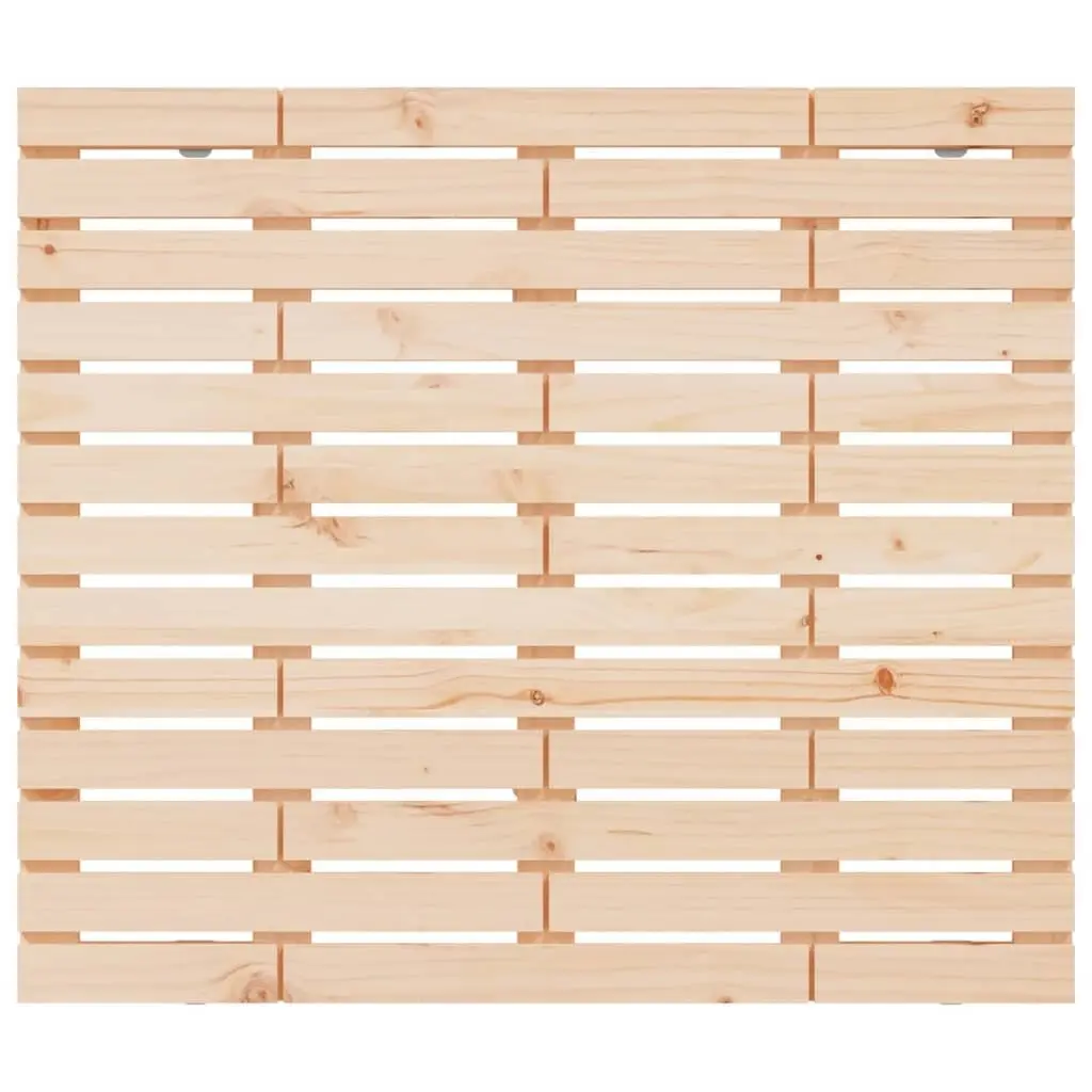 Wall Headboard Bedroom 141cm Solid Pine Wood Brown