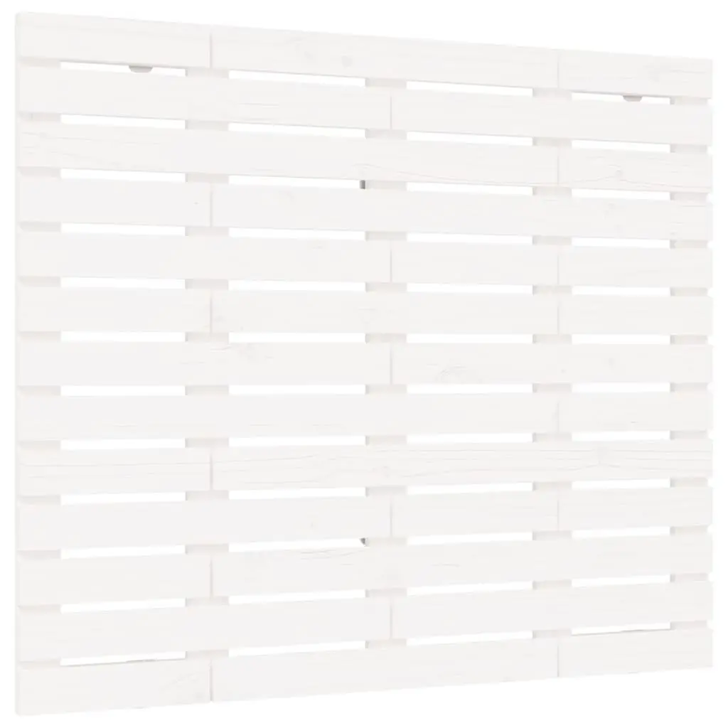 Wall Headboard Bedroom 141cm White Solid Pine Wood