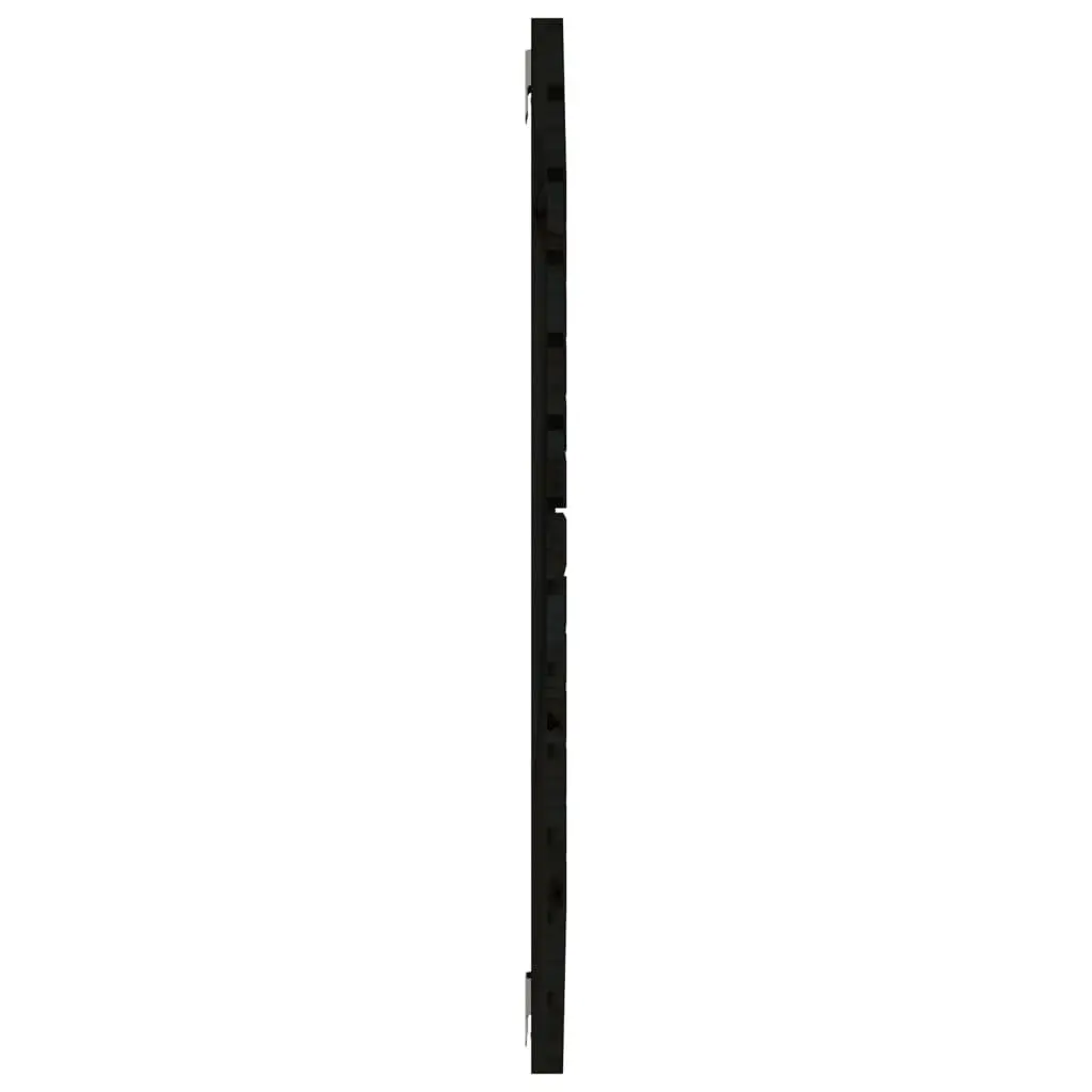 Wall Headboard Black 141cm Solid Pine Wood Bedroom