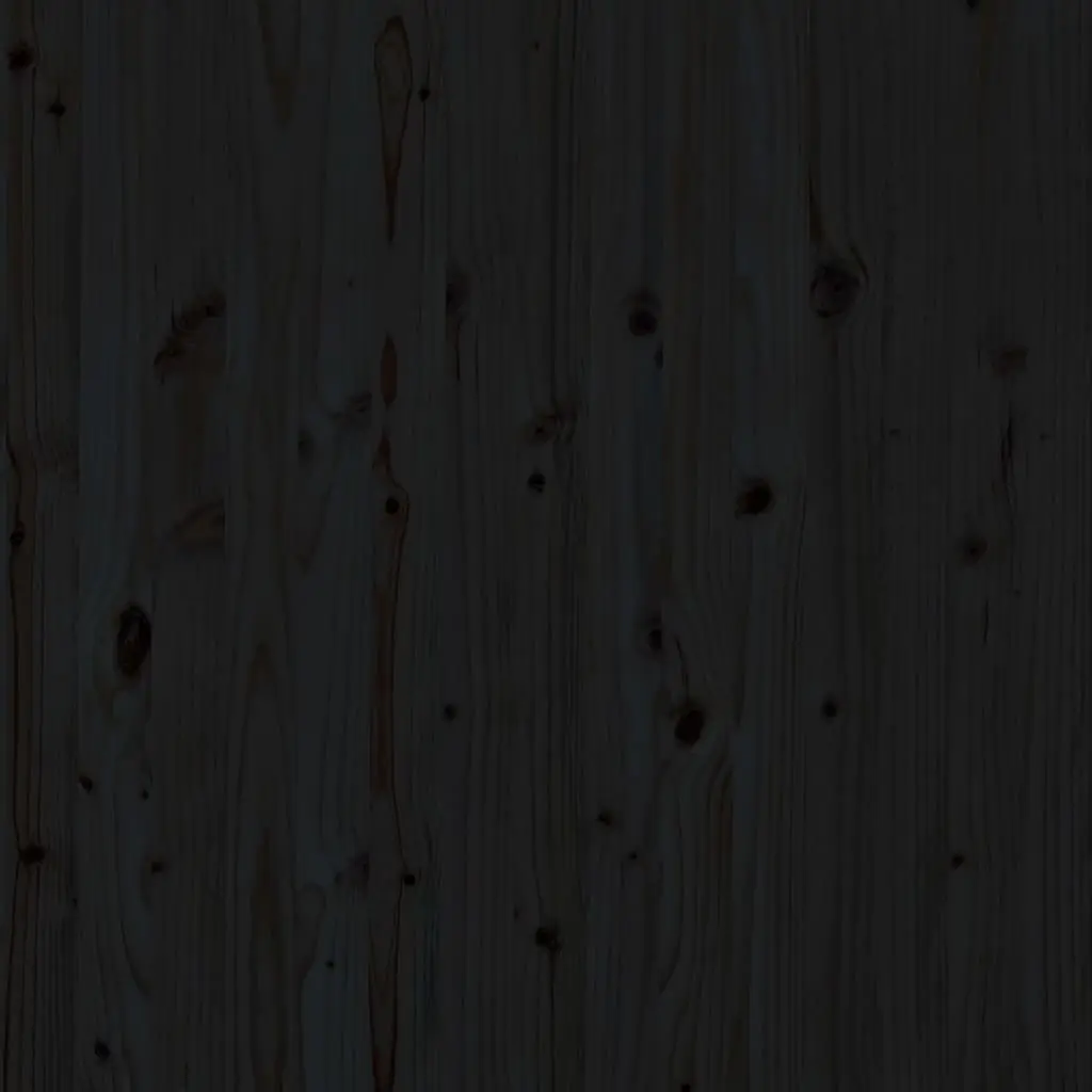 Wall Headboard Black 141cm Solid Pine Wood Bedroom
