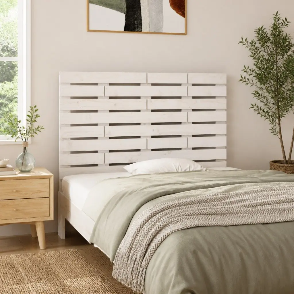 96cm White Solid Pine Wall Headboard