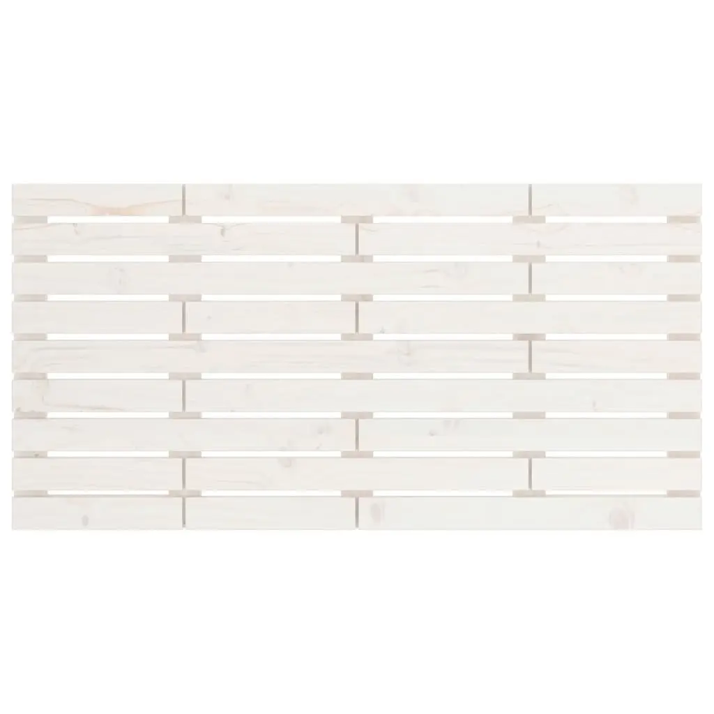 Wall-Mounted White Headboard 156cm
