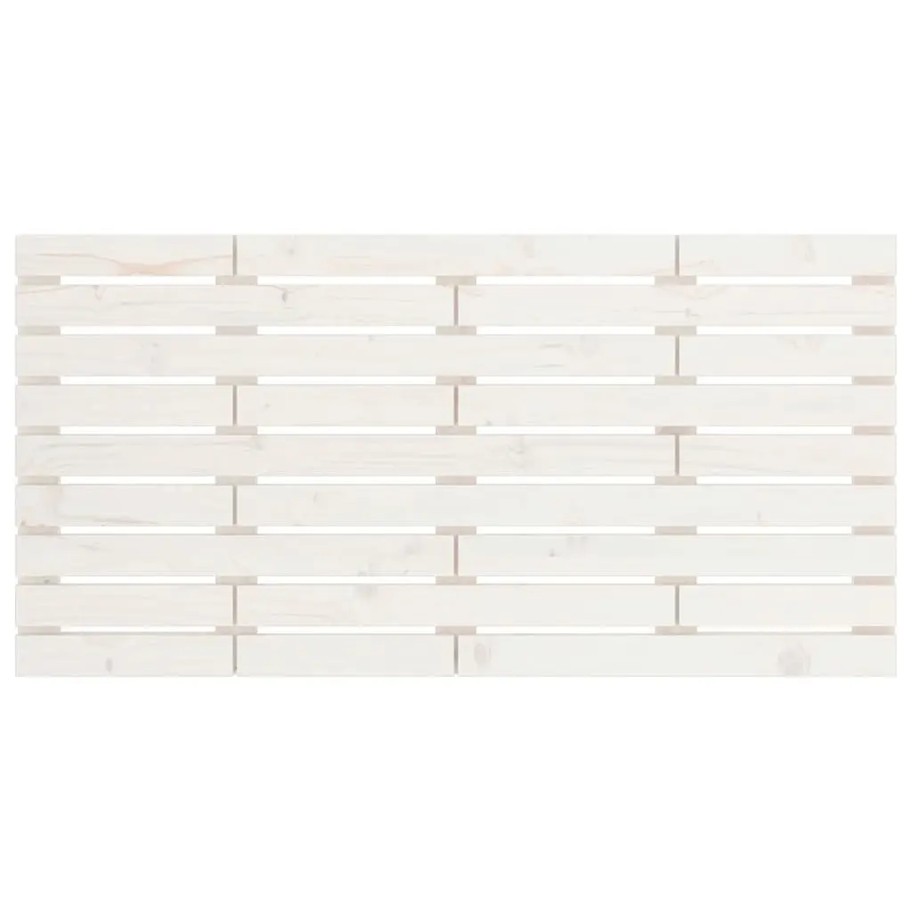 Wall Headboard Bedroom 141cm White Solid Pine Wood