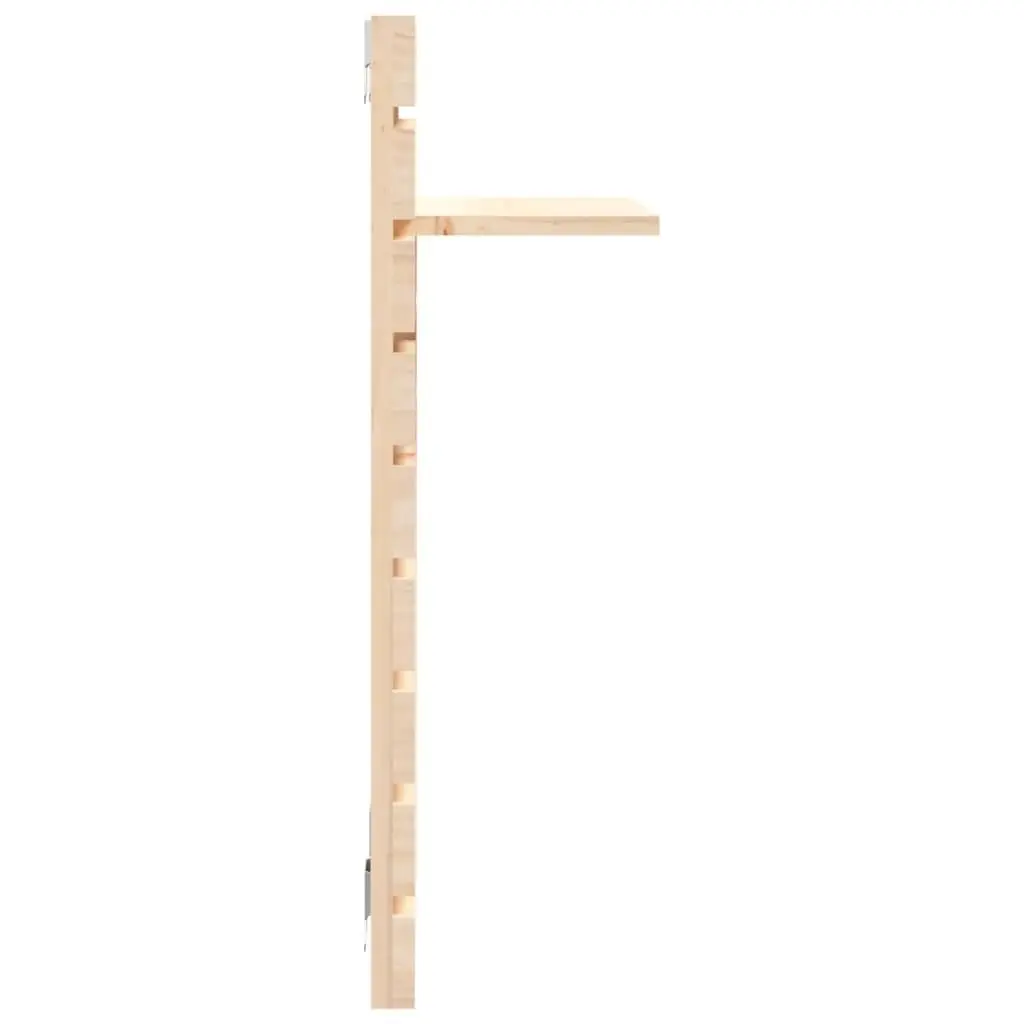 Wall-mounted Bedside Shelves 2 pcs Solid Wood Pine Brown Bedroom Storage