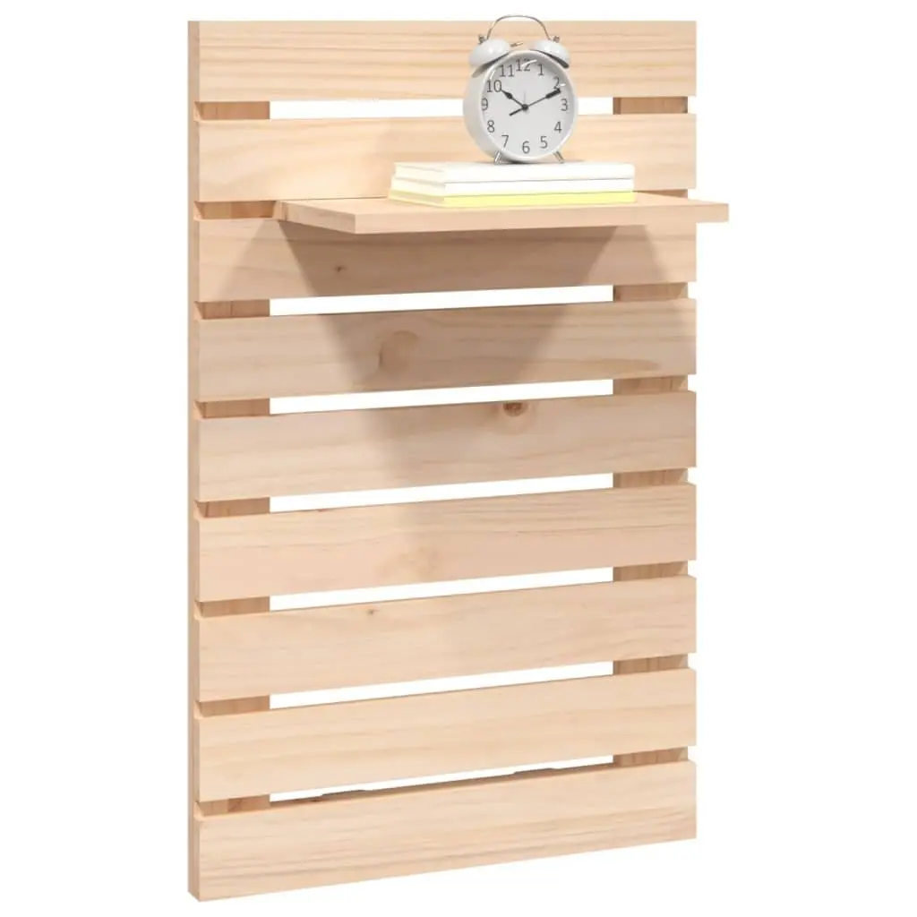 Wall-mounted Bedside Shelves 2 pcs Solid Wood Pine Brown Bedroom Storage