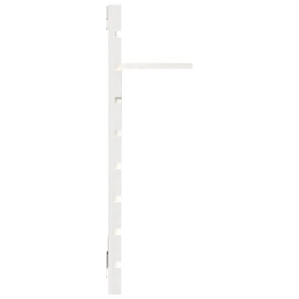 Wall-mounted Shelves for Bedroom or Living Space 2 Piece White Solid Pine Wood Storage Display