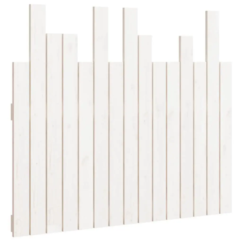 Wall Mounted Headboard 95.5cm White Solid Wood Pine Bedroom Bed Head Panel
