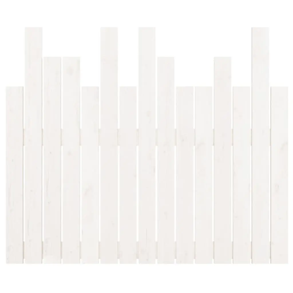 Wall Mounted Headboard 95.5cm White Solid Wood Pine Bedroom Bed Head Panel