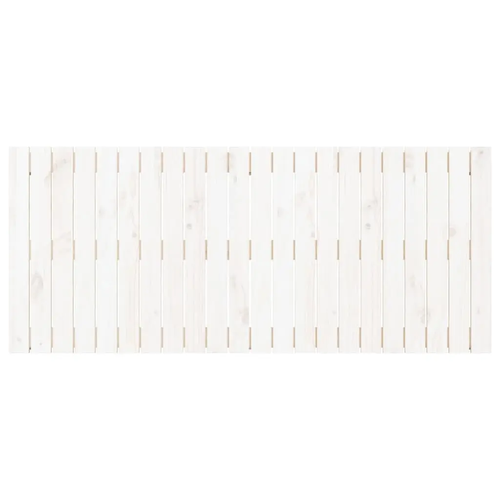 Wall Headboard White 140cm Solid Wood Pine Bedroom