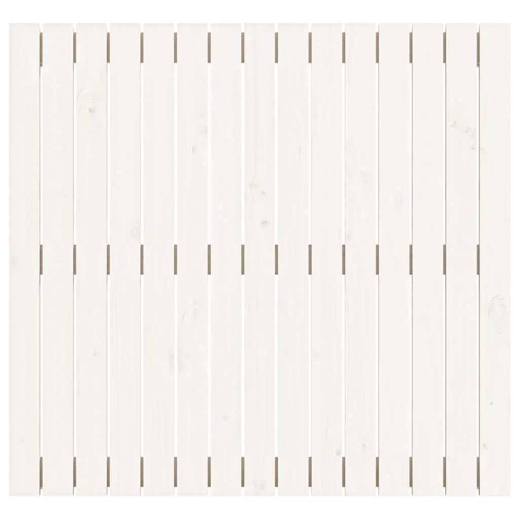 Wall Headboard White 95.5cm Solid Pine Wood Bedroom Furniture Mount
