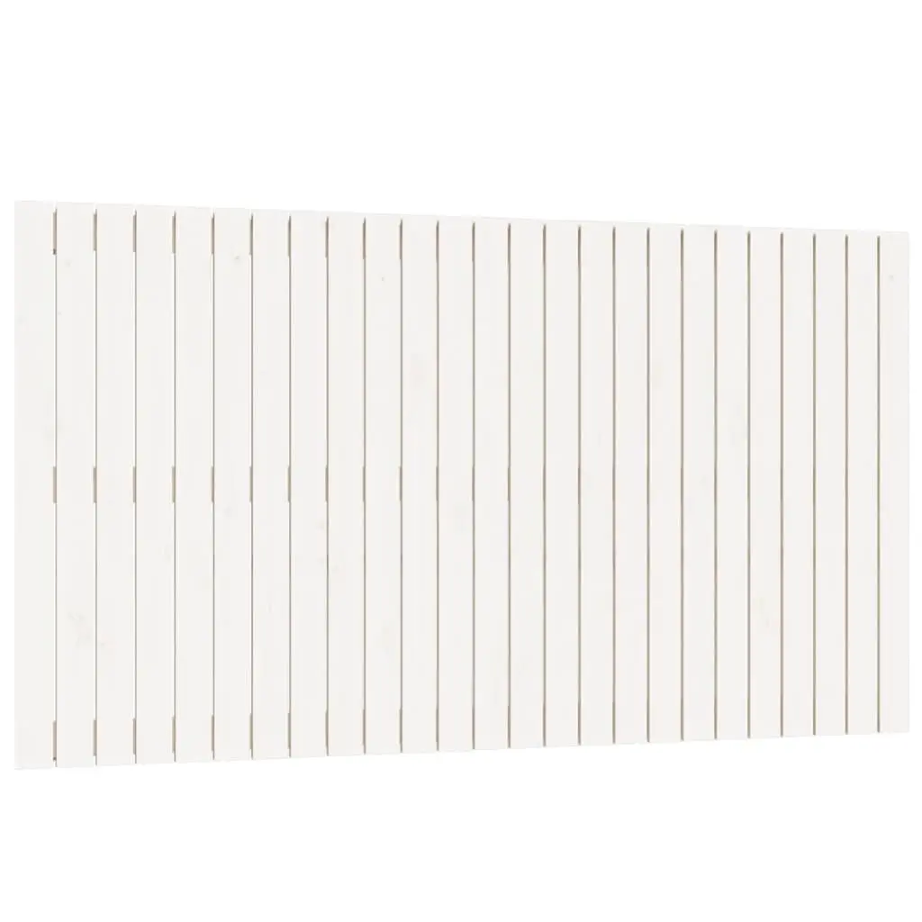 White Wall Mounted Headboard 159.5cm Bedroom Solid Pine Wood Panel