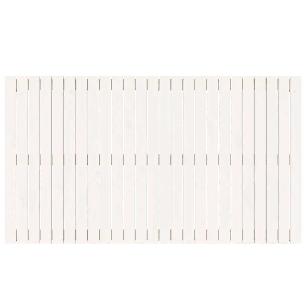 White Wall Mounted Headboard 159.5cm Bedroom Solid Pine Wood Panel