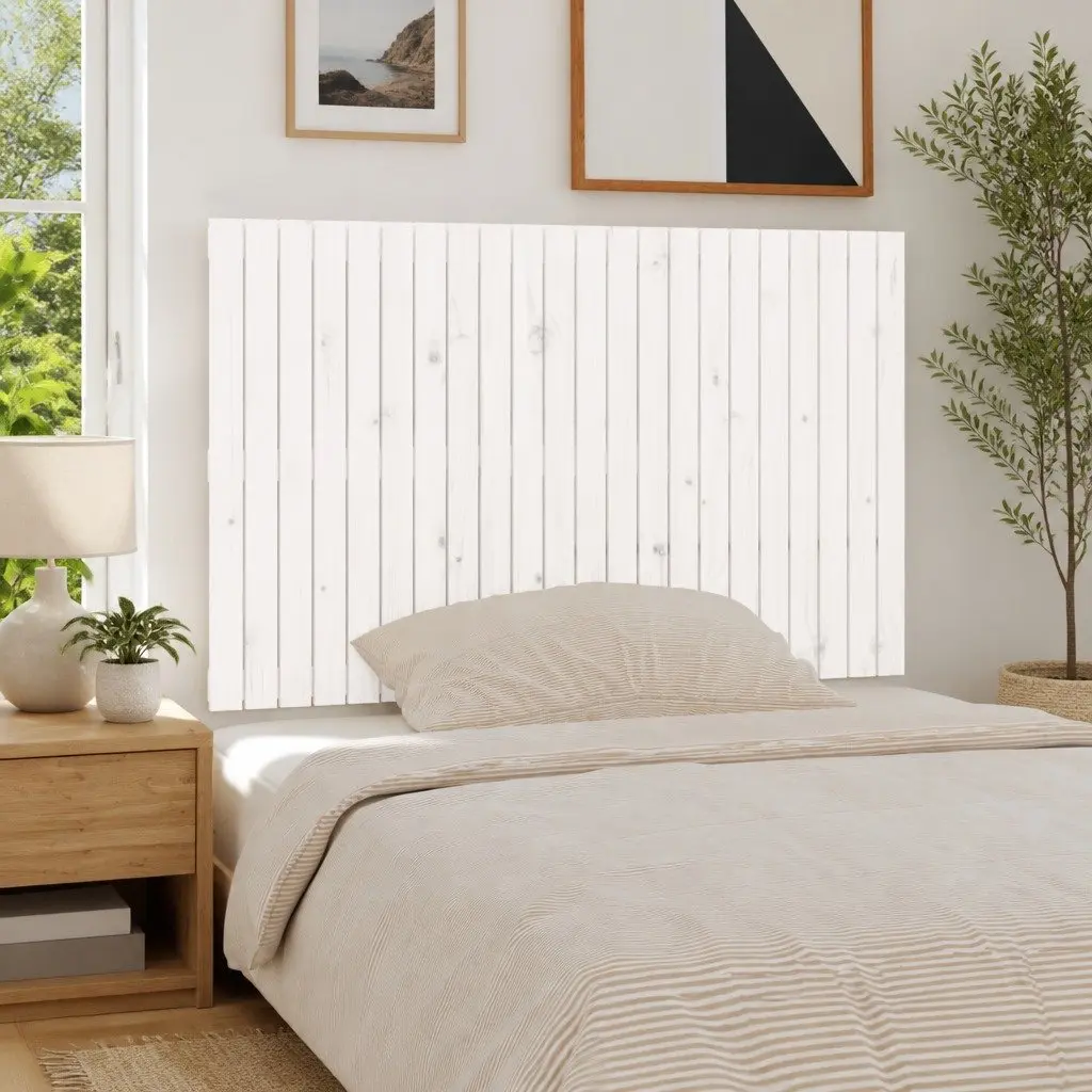 White Wall Headboard 140cm Pine