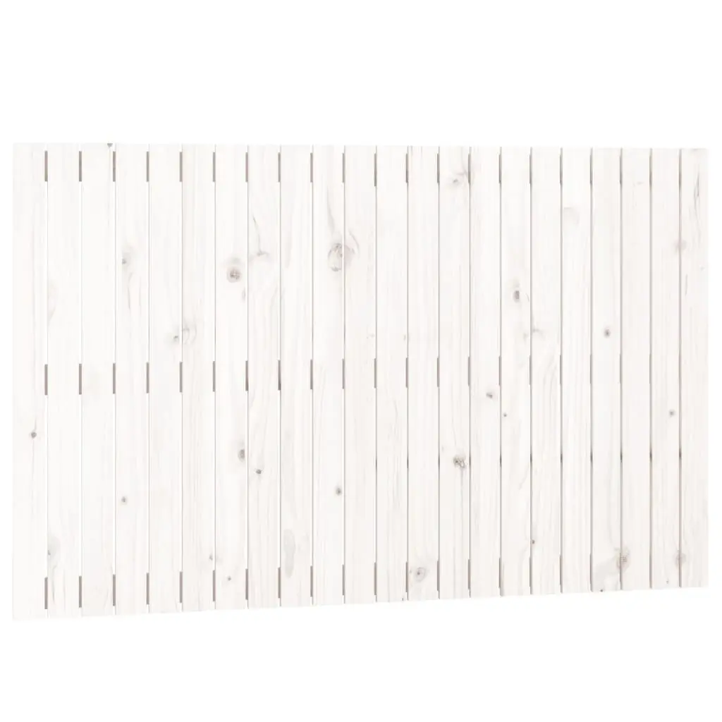 White Wall Headboard 140cm Pine