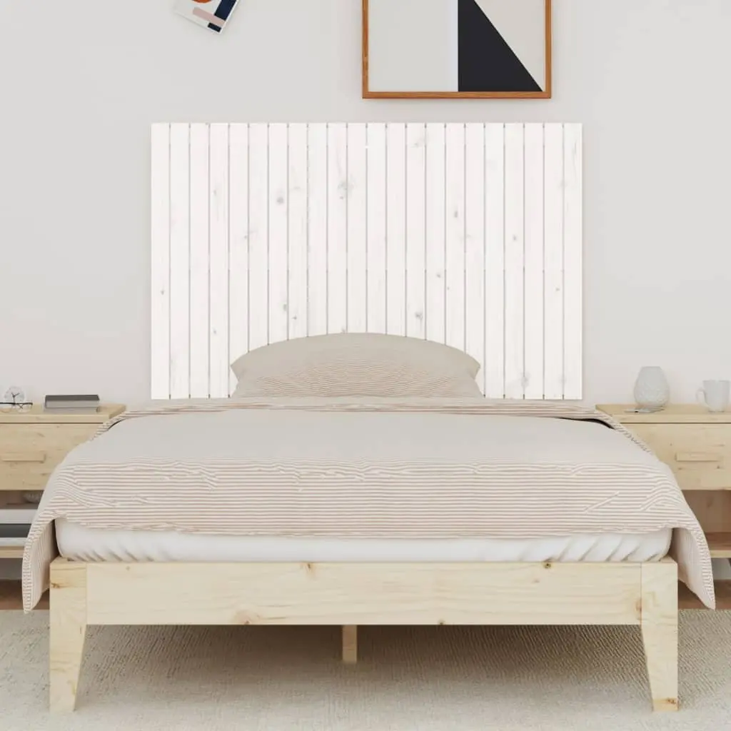 White Wall Headboard 140cm Pine