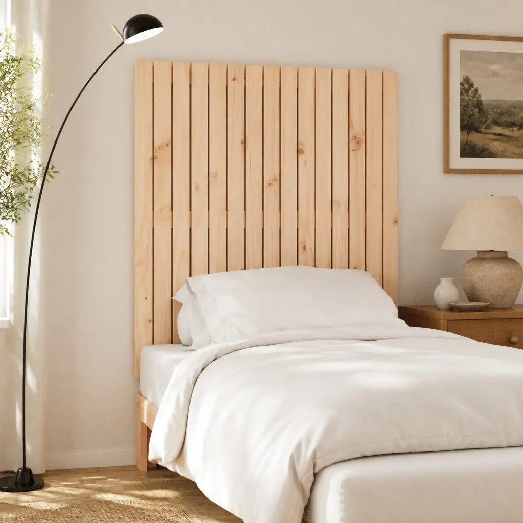 95.5cm Wall-Mounted Headboard in Solid Pine Wood
