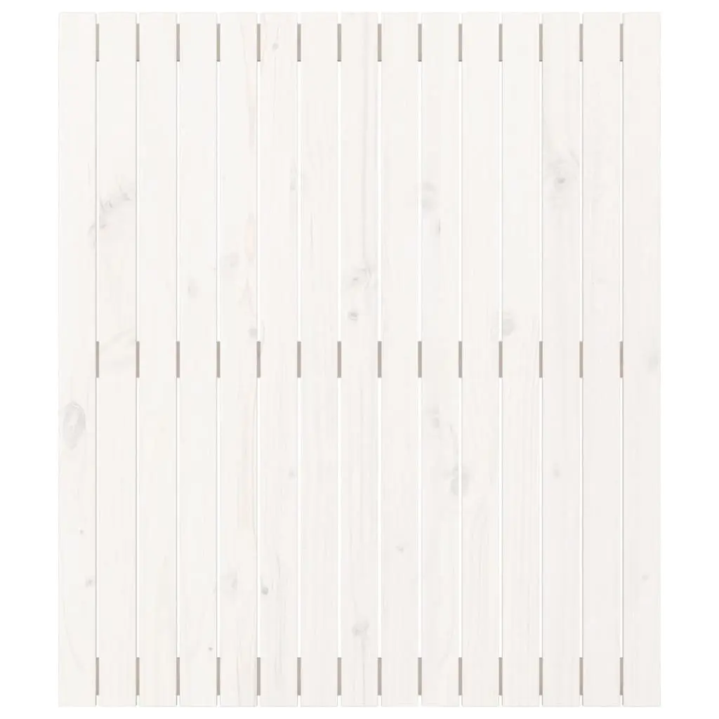 Wall Mounted Headboard Bedroom 95.5cm White Solid Pine Wood