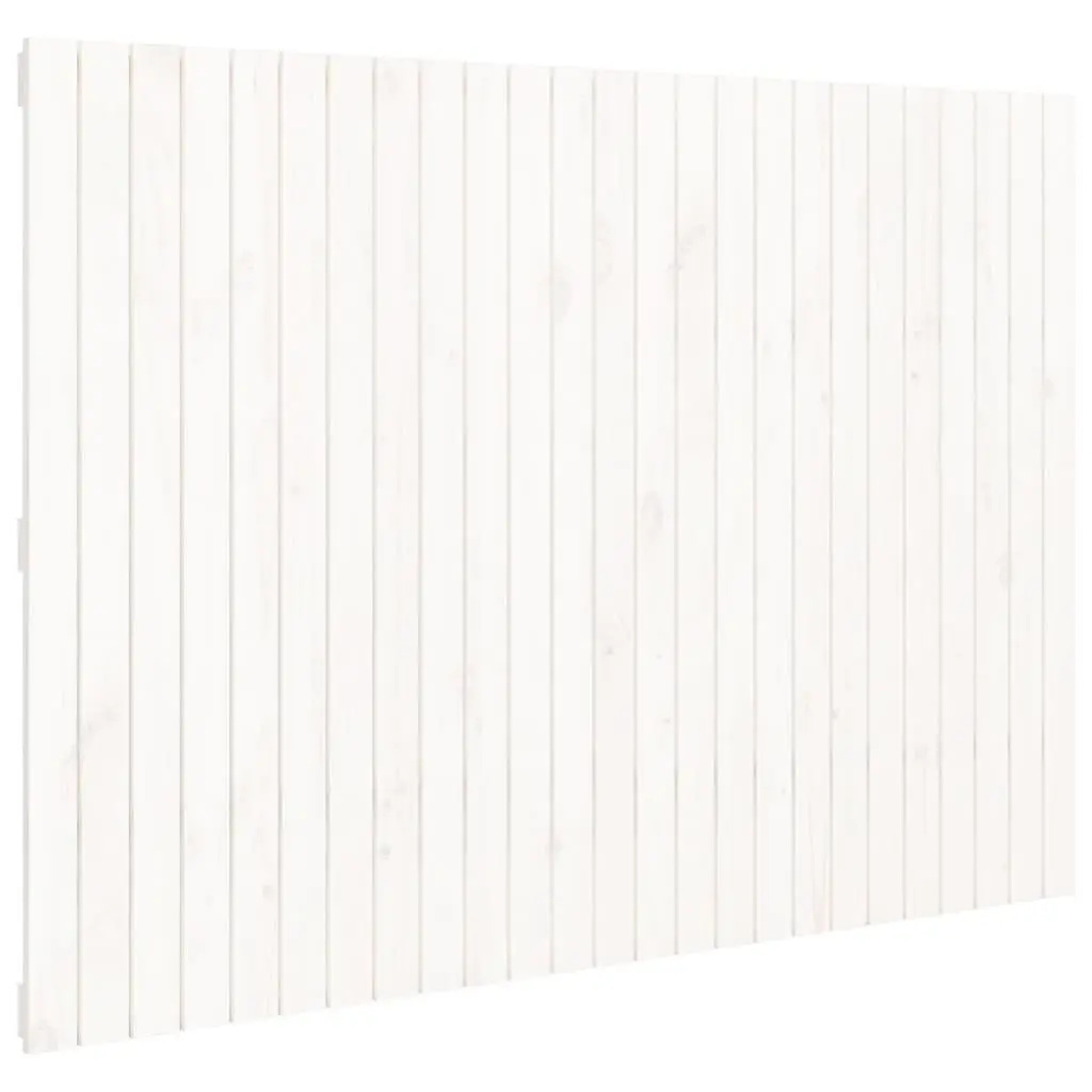 Wall Mounted Headboard 159.5cm White Solid Pine Wood Bedroom Bed Header