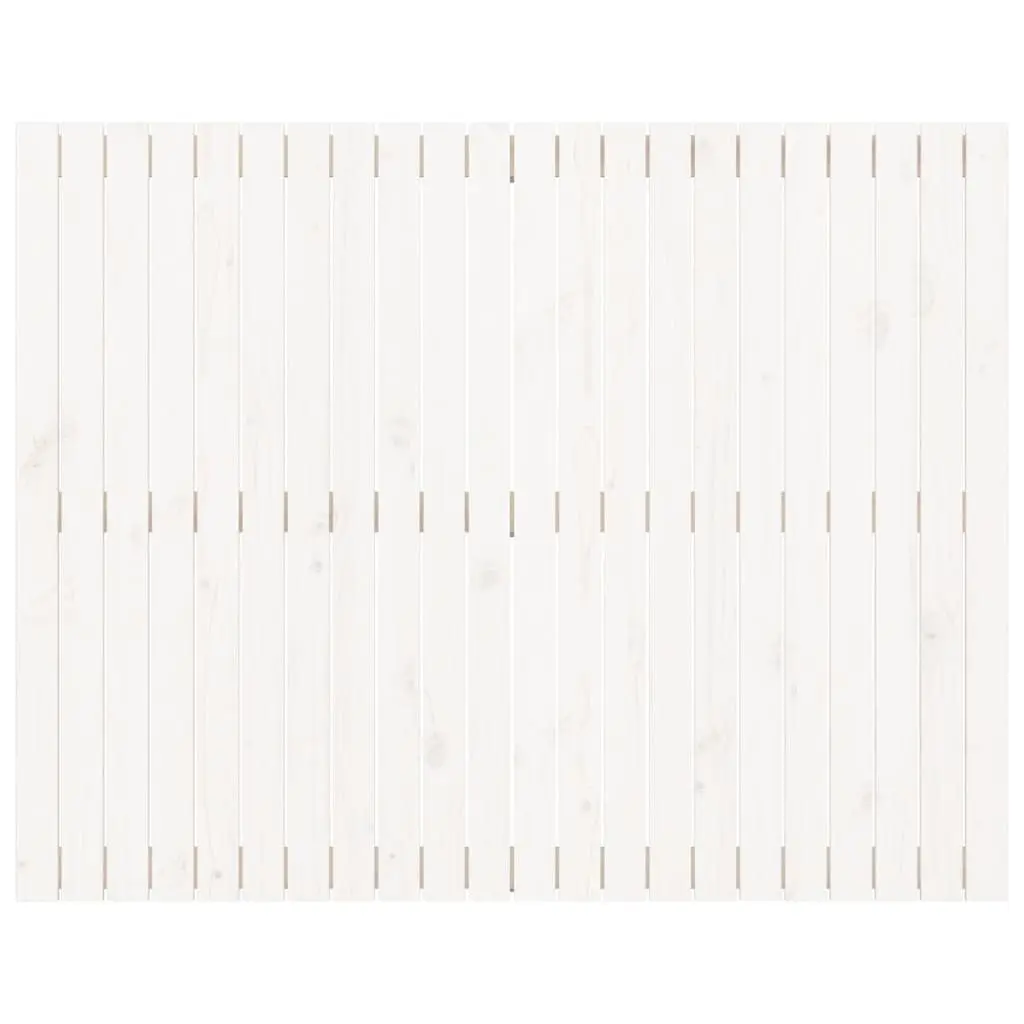White Wall Headboard 140cm Pine Wood
