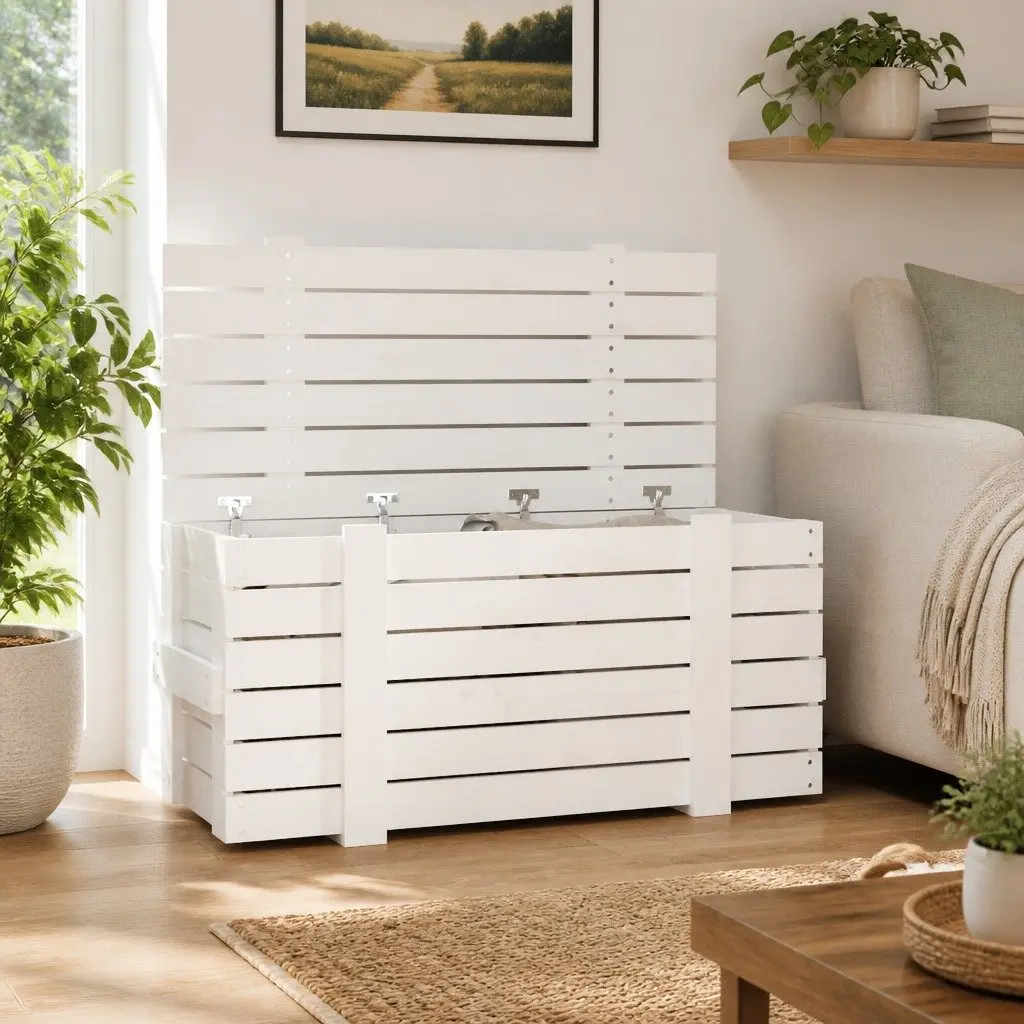 Solid Wood Pine Storage Box