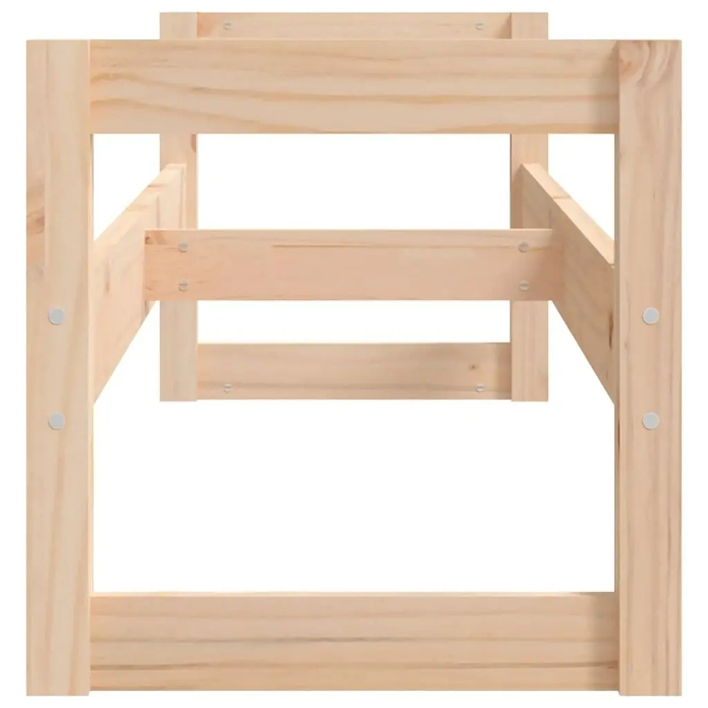 Tire Rack Storage Shelf Garage Workshop Solid Wood 120x40x40cm