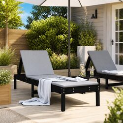 Specifications of Black Sun Lounger with Adjustable Backrest