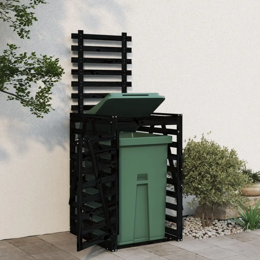 Wheelie Bin Storage 84x90x128.5 cm Garden Waste Container Enclosure with Lock
