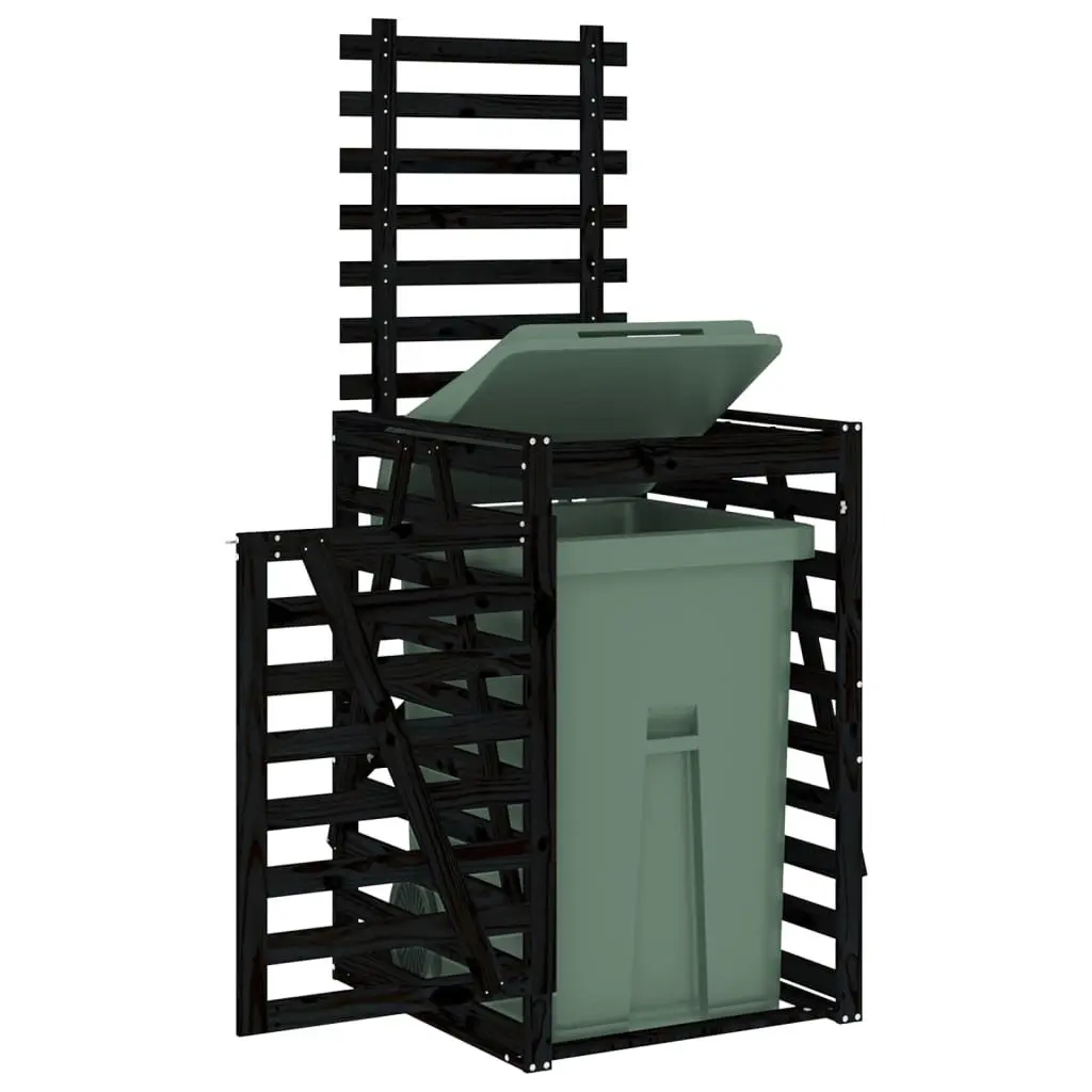 Wheelie Bin Storage 84x90x128.5 cm Garden Waste Container Enclosure with Lock