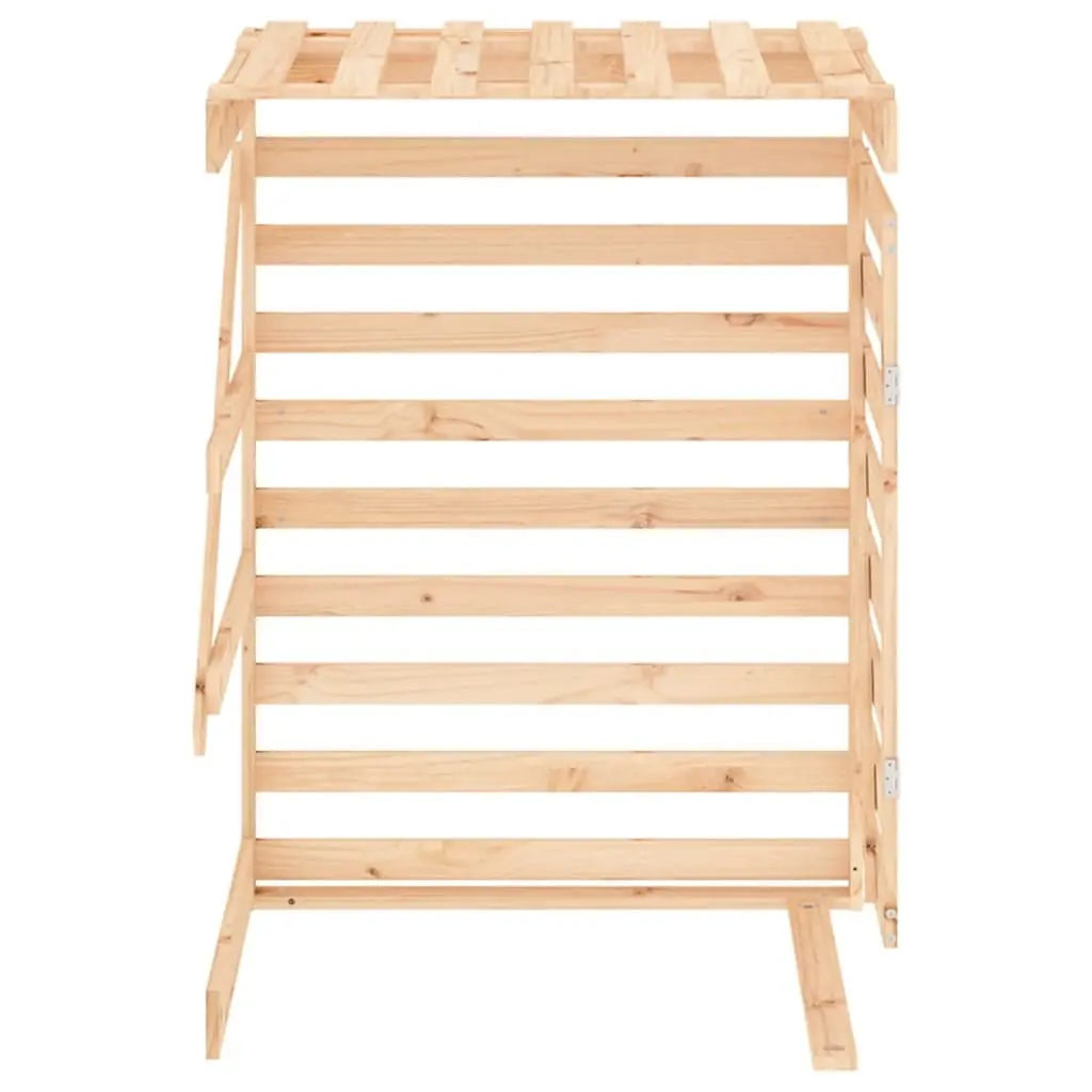 Wheelie Bin Storage Extension in Solid Pine